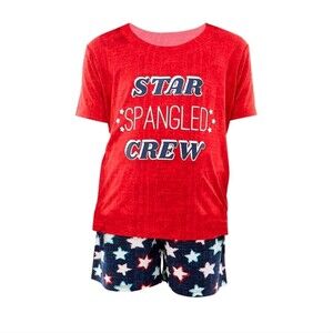 Way to Celebrate Star Spangled Family Sleep PJ Set size S